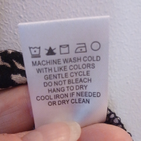 Kate & Mallory Animal Print Top with Black Lace Sleeves - Picture 8 of 8